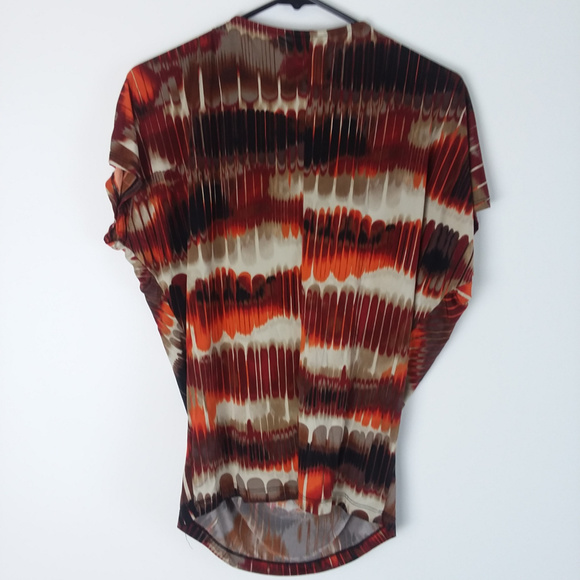 Worthington Sz S Stretchy Womens Scoop Blouse Top - Picture 3 of 3